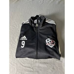 Adidas Climacool Soccer Track Jacket Men’s M Black White Full Zip Training Top